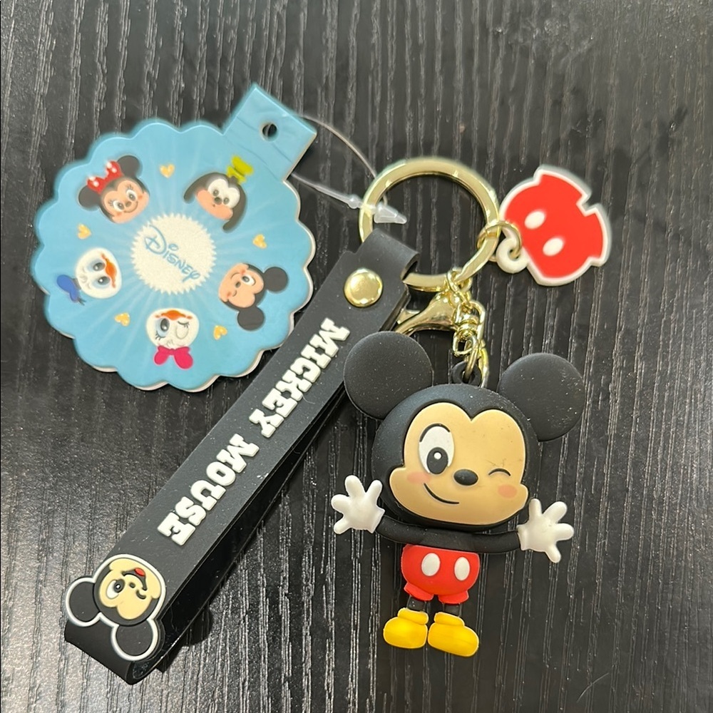 Disney baby Mickey Mouse silicone keychain on tag​